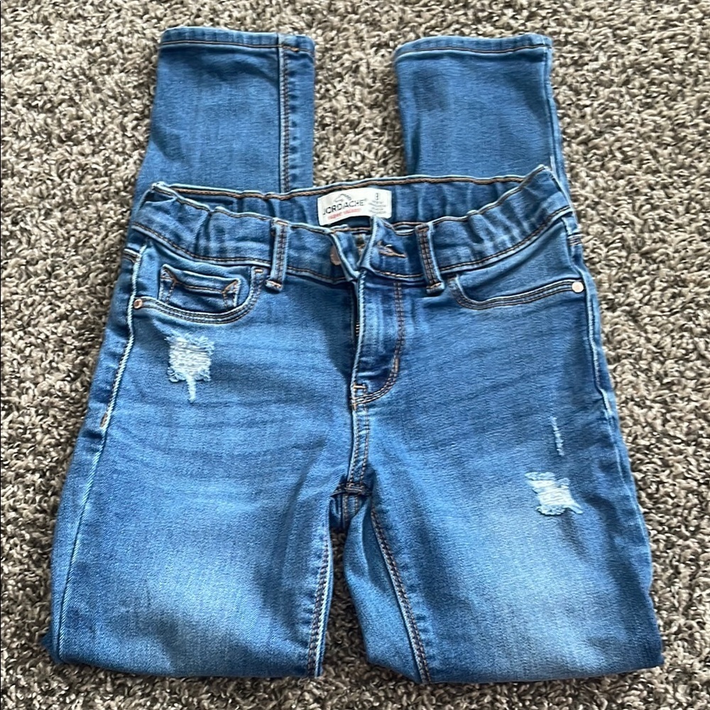 Jordache Kids Super Skinny Blue Distressed Jeans